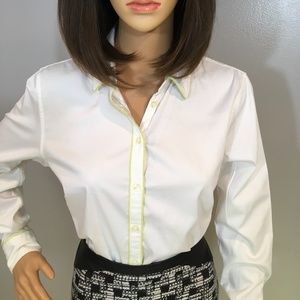 Banana Republic Milly Collection White Button Down